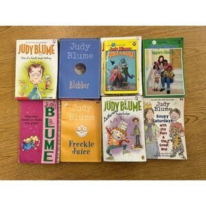 Judy Blume Lot of 8- Blubber Fudge Super Mania, 4th Grade, Sheila Freckle Iggie